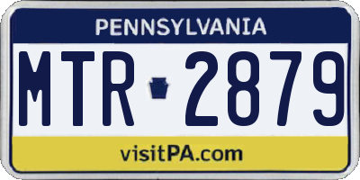 PA license plate MTR2879