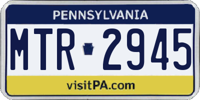 PA license plate MTR2945