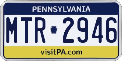 PA license plate MTR2946