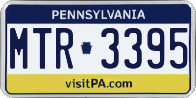 PA license plate MTR3395