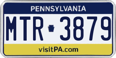 PA license plate MTR3879