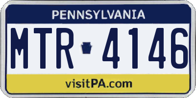 PA license plate MTR4146