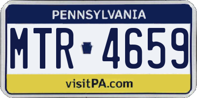 PA license plate MTR4659