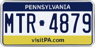 PA license plate MTR4879