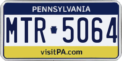 PA license plate MTR5064