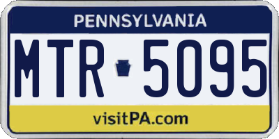 PA license plate MTR5095