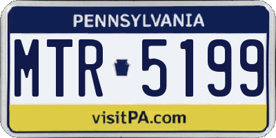 PA license plate MTR5199