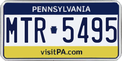 PA license plate MTR5495