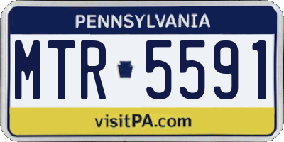 PA license plate MTR5591