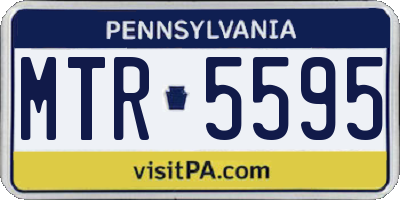 PA license plate MTR5595
