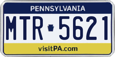PA license plate MTR5621