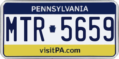 PA license plate MTR5659