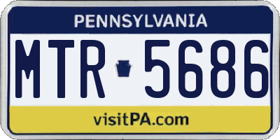 PA license plate MTR5686