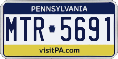PA license plate MTR5691
