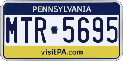 PA license plate MTR5695