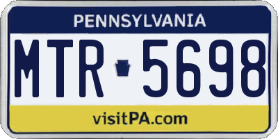 PA license plate MTR5698