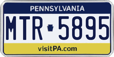 PA license plate MTR5895