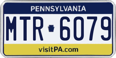 PA license plate MTR6079