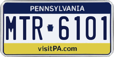 PA license plate MTR6101