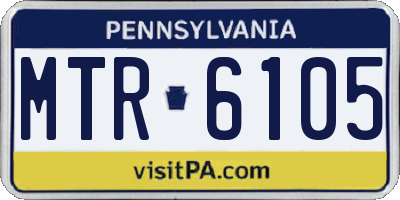 PA license plate MTR6105