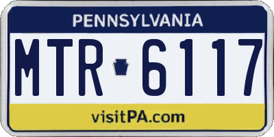 PA license plate MTR6117