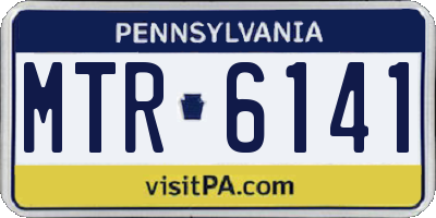 PA license plate MTR6141