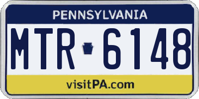 PA license plate MTR6148