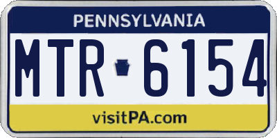 PA license plate MTR6154
