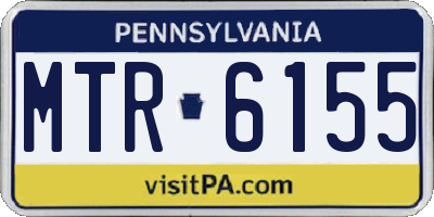 PA license plate MTR6155