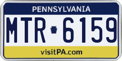 PA license plate MTR6159
