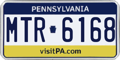 PA license plate MTR6168