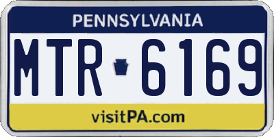 PA license plate MTR6169