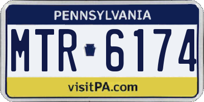 PA license plate MTR6174