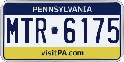 PA license plate MTR6175