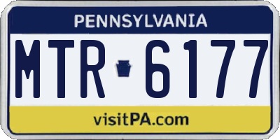 PA license plate MTR6177
