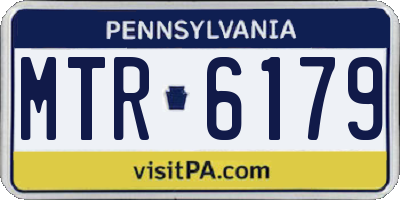PA license plate MTR6179