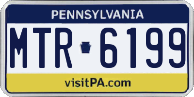 PA license plate MTR6199