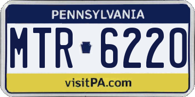 PA license plate MTR6220