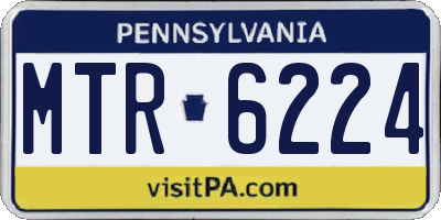PA license plate MTR6224