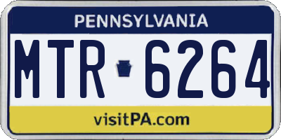 PA license plate MTR6264