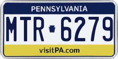 PA license plate MTR6279