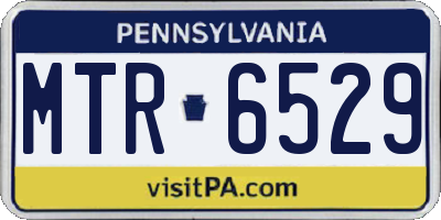 PA license plate MTR6529