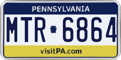 PA license plate MTR6864