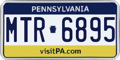 PA license plate MTR6895