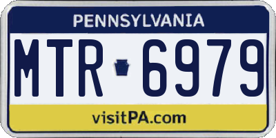 PA license plate MTR6979