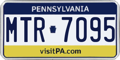 PA license plate MTR7095