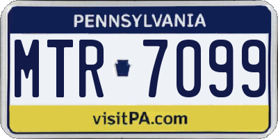 PA license plate MTR7099