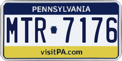 PA license plate MTR7176