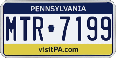 PA license plate MTR7199