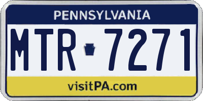 PA license plate MTR7271